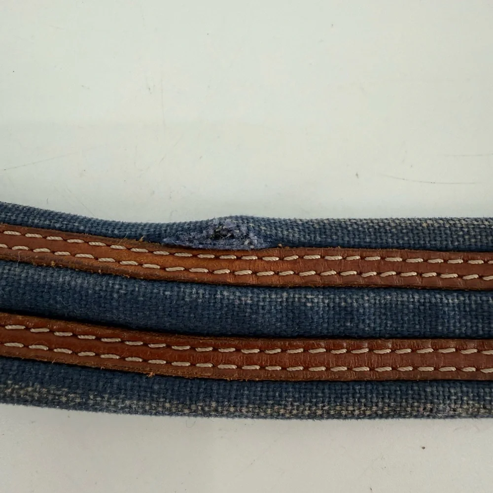 Denim Canvas & Leather Vintage‎ Belt 34